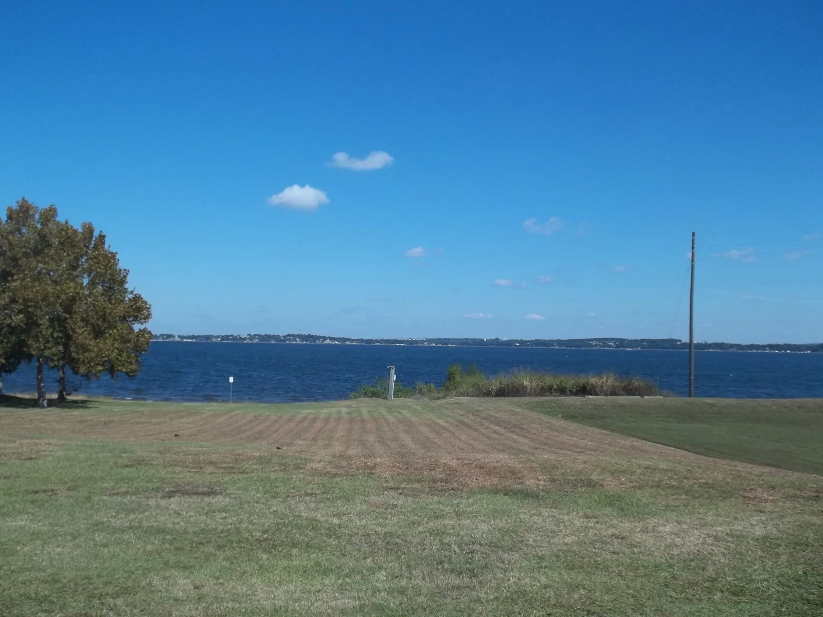 Lake Minneola from the Clermont shore, where the city's Fourth of July fireworks are launched over the water.