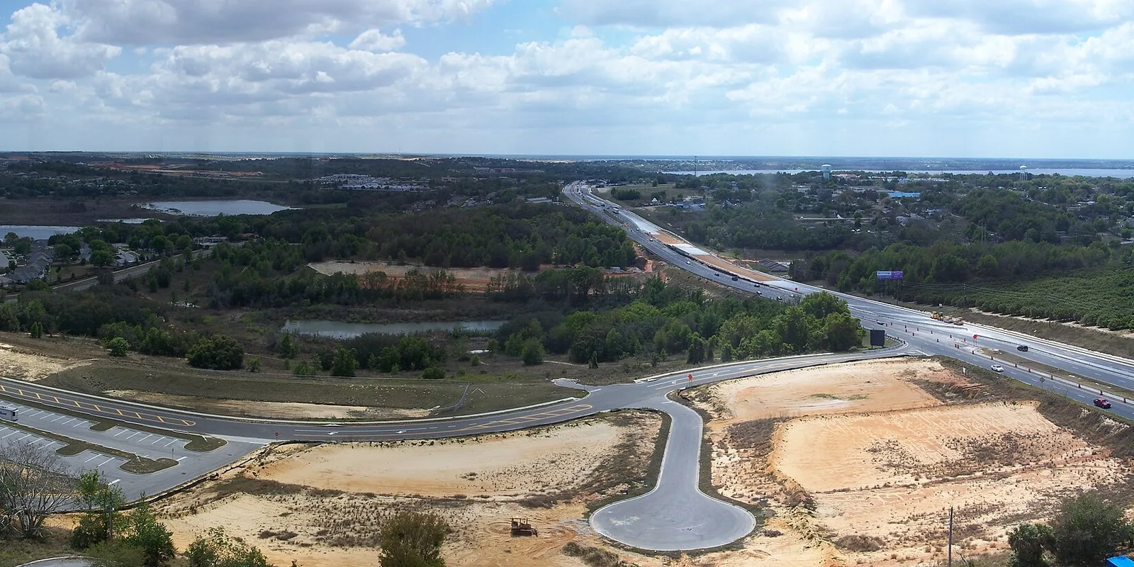 Looking south over Clermont from the top of the Florida Citrus Tower, toward the southeast side of the city that East Ridge High serves