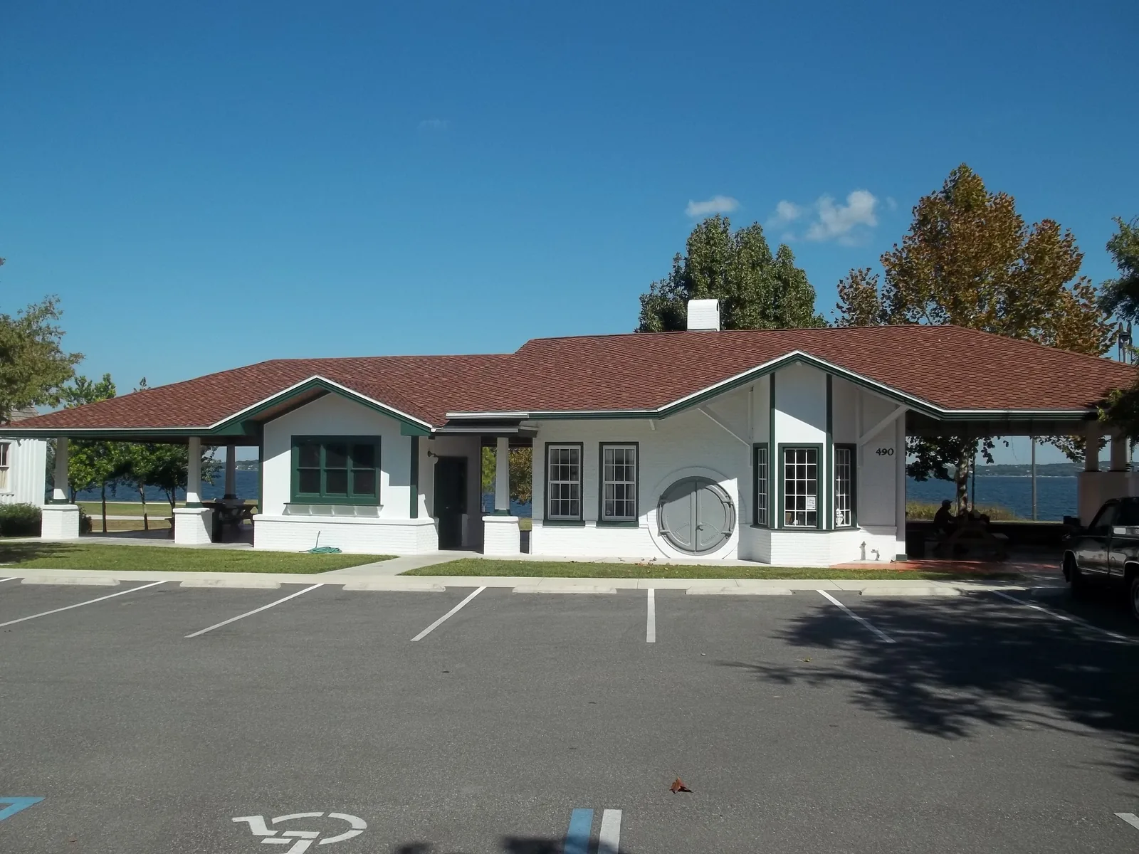 The old Orange Belt Railroad depot at the Clermont Historic Village on West Avenue, near Waterfront Park.