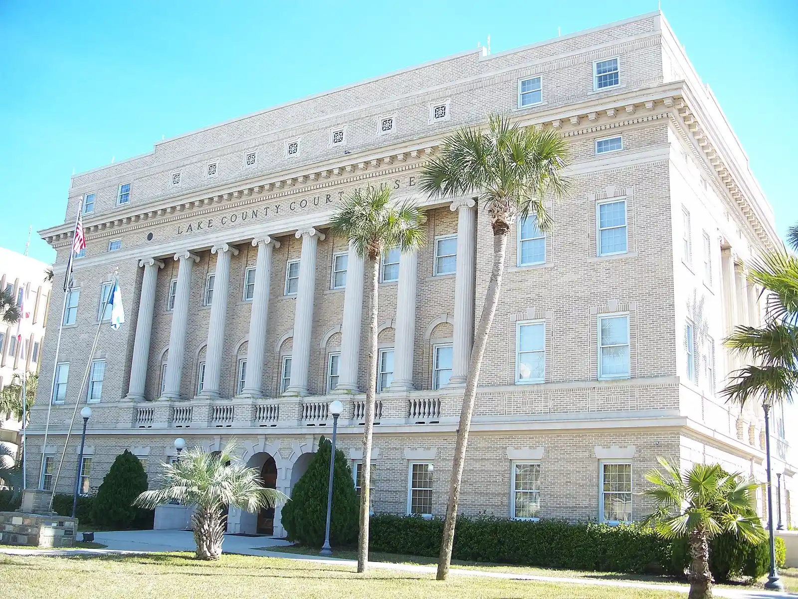 The historic Lake County Courthouse in Tavares, the county seat.